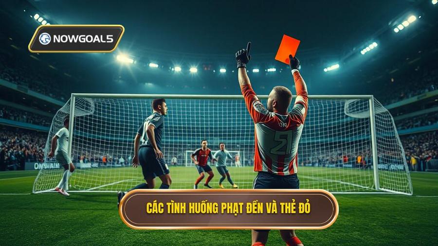 2. Các tình huống phạt đền và thẻ đỏ