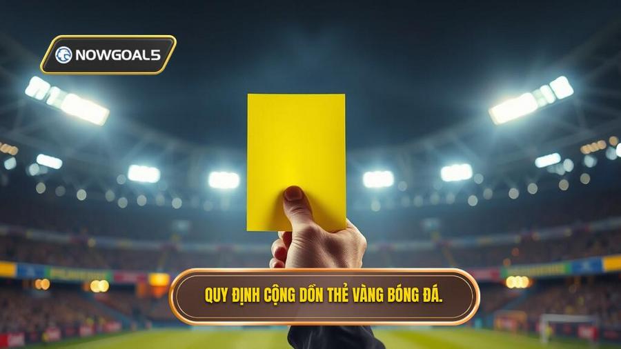 2. Quy định cộng dồn thẻ vàng bóng đá.